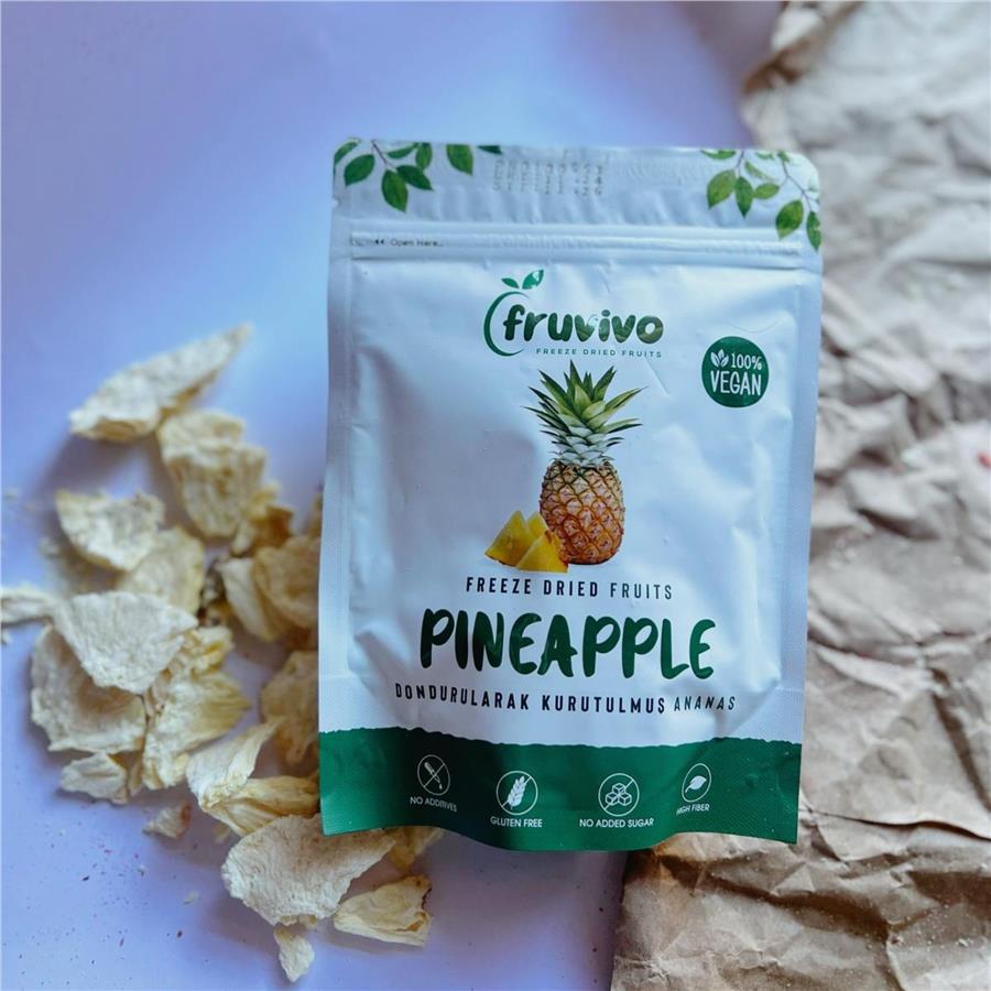 Dondurularak Kurutulmuş Ananas